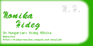 monika hideg business card